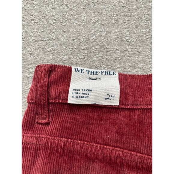 NWT Free People We the Free Risk Taker High Rise Straight Corduroy Pants Size 24 - Picture 6 of 6